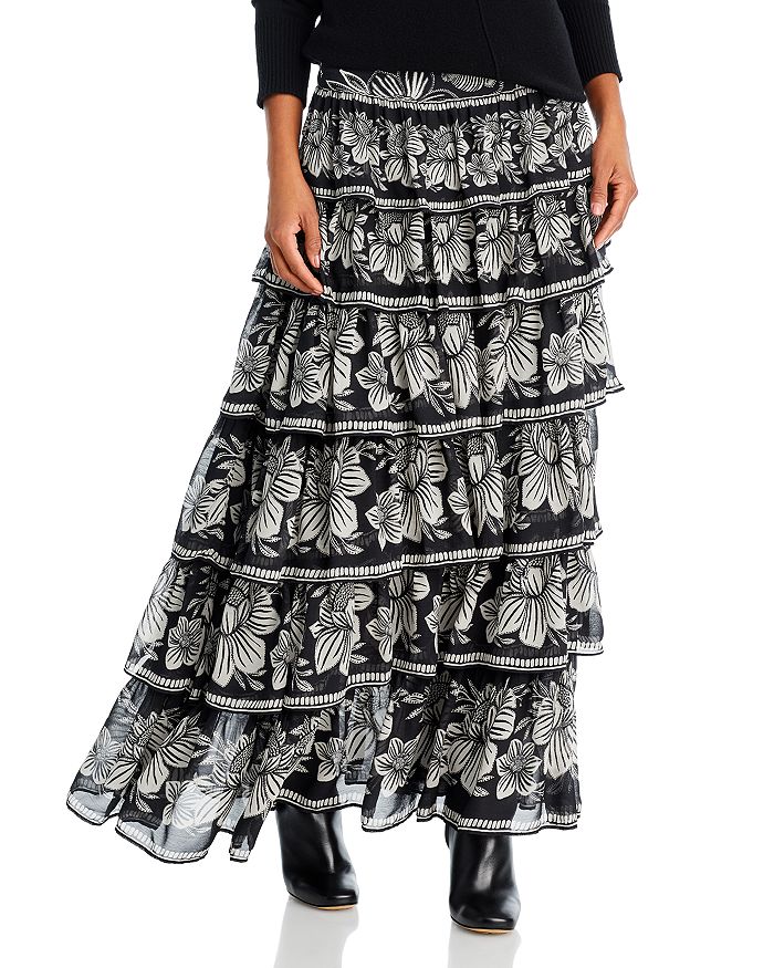 FARM Rio Tiered Maxi Skirt | Bloomingdale's