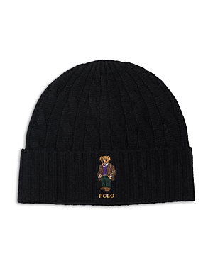 POLO RALPH LAUREN CLASSIC CABLE HERITAGE BEAR BEANIE