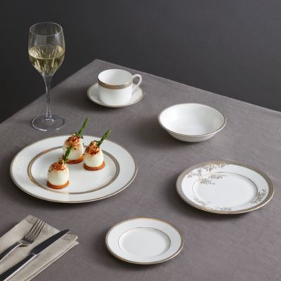 Vera Wang Lace Gold 12-Piece Dinnerware Set, Service for 4
