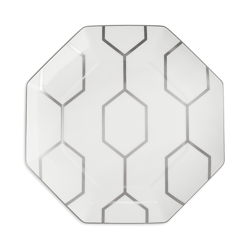 Wedgwood Gio Platinum Accent Plate Octagonal 9.1" In Multi