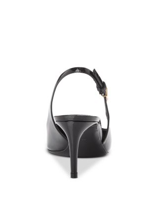 Women&#39;s Glossy Pointed Toe Slingback Pumps 