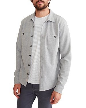 Marine Layer Pacifica Stretch Twill Standard Fit Button Down Shirt In Grey