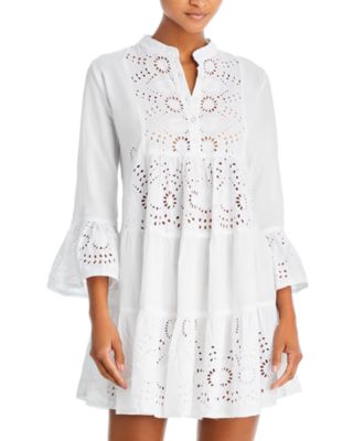 white christmas dresses Long Sleeve Printed Swim Dress | UPF 50+ Sun Protection main image 1