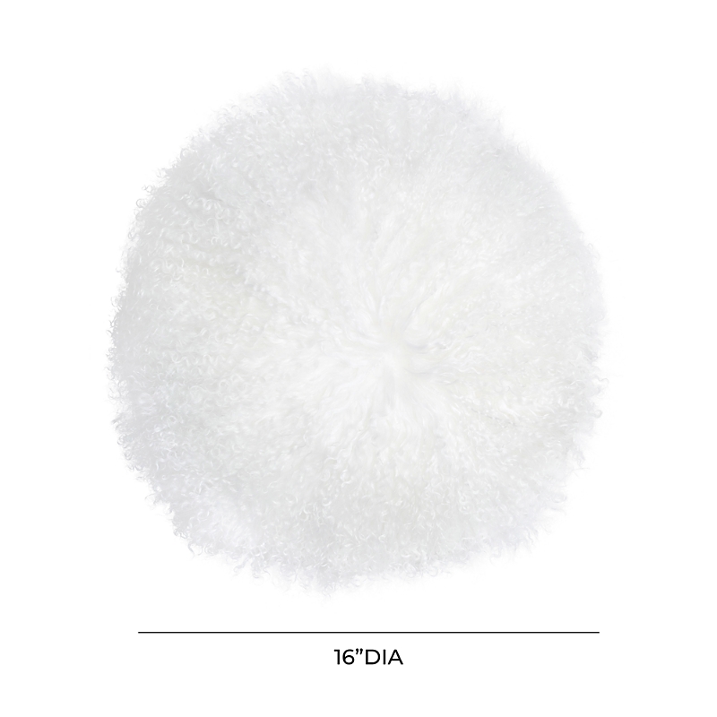 Tov Furniture New Zealand Genuine Sheepskin Ball Pillow