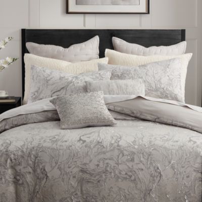 Home Liquid Marble Duvet Cover, Full/Queen 