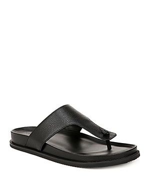 Shop Vince Men's Diego Slip On Thong Sandals In Black