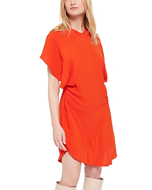 Shop Joie Hunter Flutter-sleeve Dress In Poinciana