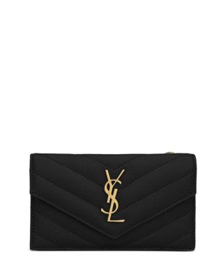 Cassandre Matelasse Fragments Flap Card Case inGrain De Poudre Leather