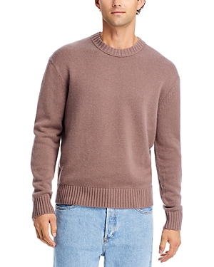 Frame Cashmere Crewneck Sweater In Dry Rose