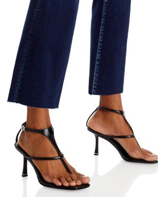 Kendra High Rise Cropped Flare Jeans in Columbia