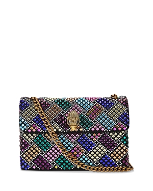 Shop Kurt Geiger Kensington Small Embellished Handbag In Multi