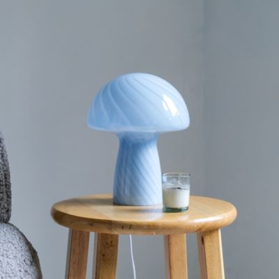 Petite Close Top Glass Mushroom Lamp