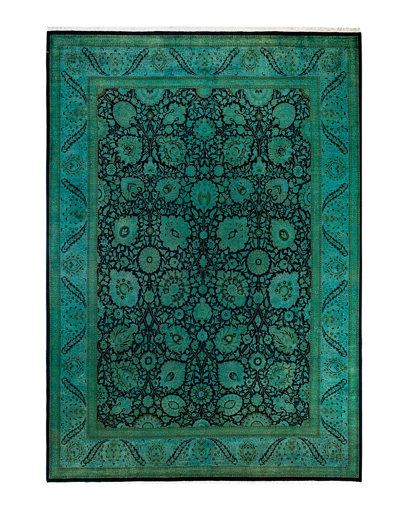 Bloomingdale's Fine Vibrance M1560 Area Rug, 9' X 12'10 In Black