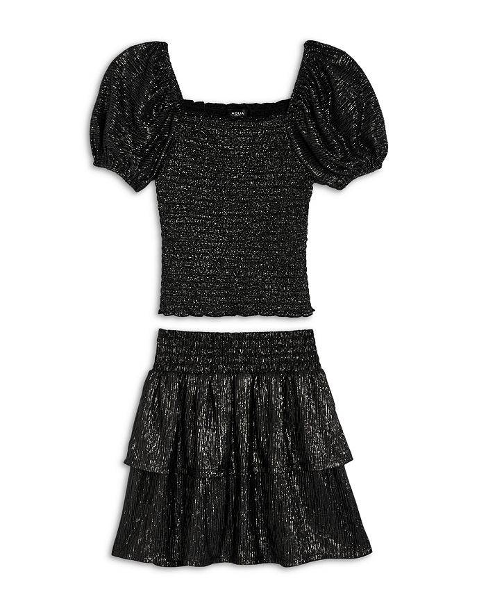 Aqua smocked tiered sleeve top outlet