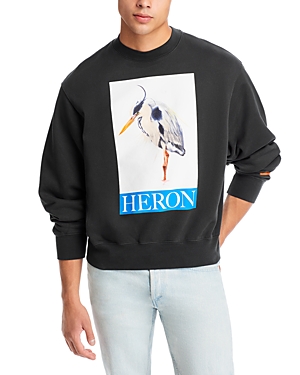 heron preston long sleeve cotton crewneck tee