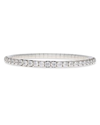 EXTENSIBLE - 18K White Gold Diamond Stretch Tennis Bracelet