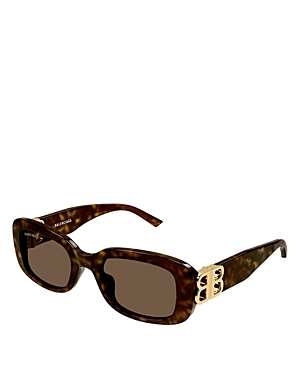 Balenciaga Dynasty Rectangular Sunglasses, 53mm