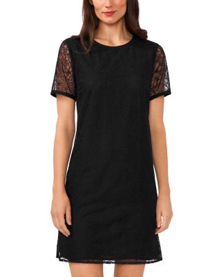black velvet dress with lace sleeves Black Long Sleeve Sheer Embellished Velvet Gown main image 0