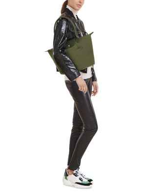 Le Pliage Green Medium Nylon Tote Bag