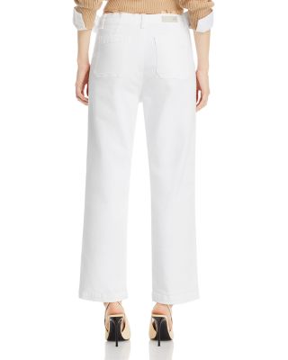 Analeigh High Rise Straight Leg Jeans in Cloud White