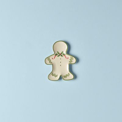 Holiday Gingerbread Man Accent Plate