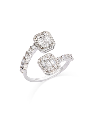 Bloomingdale's Diamond Multi Cut Bypass Ring 14k White Gold, 1.0 Ct. T. W. In White