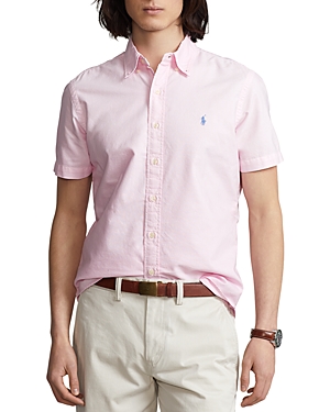 Polo Ralph Lauren Classic Fit Garment Dyed Oxford Shirt In Carmel Pink