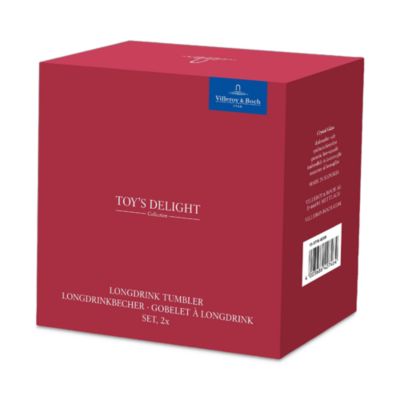 Toy's Delight Highball Glass, Set of 2