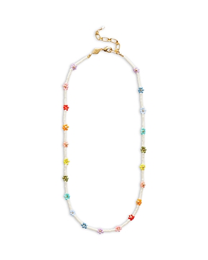 Anni Lu Flower Power Bead & Cultured Freshwater Rice Pearl Collar Necklace, 14.9-17.2