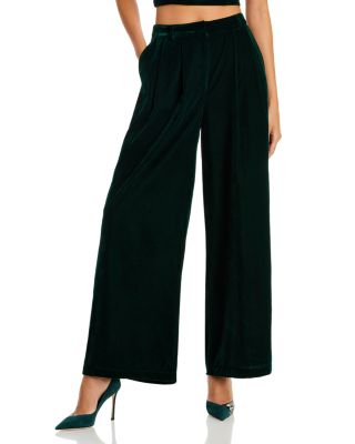 AQUA - Velvet Wide Leg Pants - 100% Exclusive