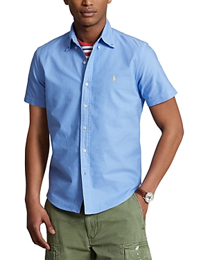 Polo Ralph Lauren Classic Fit Garment Dyed Oxford Shirt In Harbor Island Blue