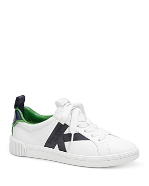 KATE SPADE KATE SPADE NEW YORK WOMEN'S SIGNATURE LACE UP LOW TOP SNEAKERS