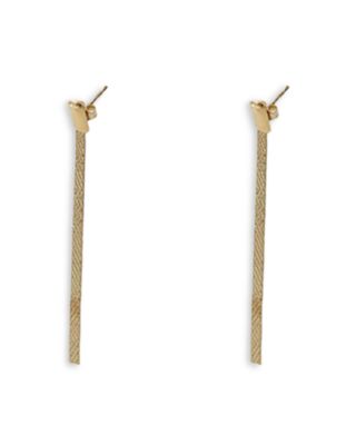 Argento Vivo Chain Linear Drop Earrings in 18K Yellow Gold-Plated Sterling Silver