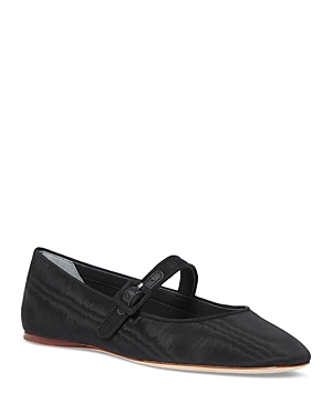 Shop Loeffler Randall Women's Ginger Mo Ankle Strap Flats In Black/black