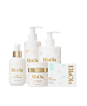 Ellaola Kids'  Unisex The Ultimate Spa Bundle 5 Pieces - Baby In White