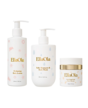 Ellaola Kids'  The Basics Skincare Bundle (3 Pieces) - Baby In White