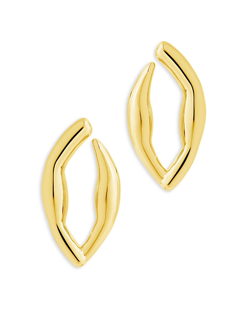 Sterling Forever Sharee Stud Earrings In 14k Gold Plated In Gold