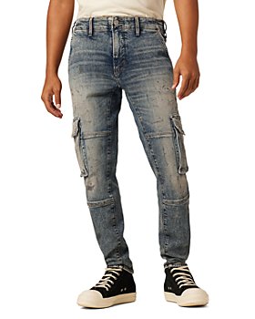 Hudson - Reese Straight Fit Cargo Jeans in Gradient Gray