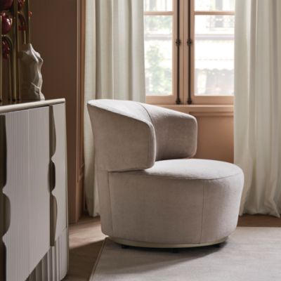Olympia Fabric Swivel Chair