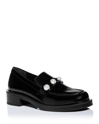 Stuart Weitzman - Women's Portia Bold Slip On Embellished Loafer Flats