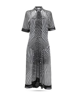 knee length dresses for ladies Anaya With Love Recycled Satin Polka Dot Asymmetric Midi Dress – Maya Deluxe main image 0