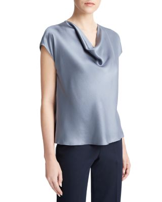 Vince - Cowl Neck Silk Blouse