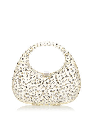 L'alingi Meleni Crystal Embellished Resin Bag In Clear