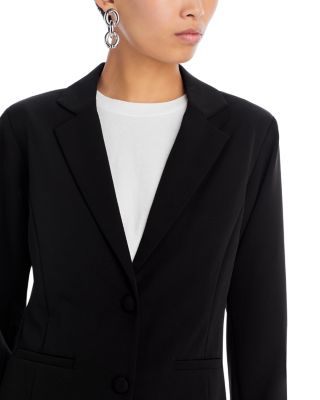 AQUA Feather Trim Blazer - Exclusive