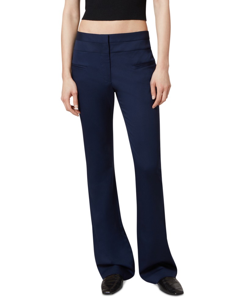Altuzarra Serge Wool Bootcut Pants in Berry Blue