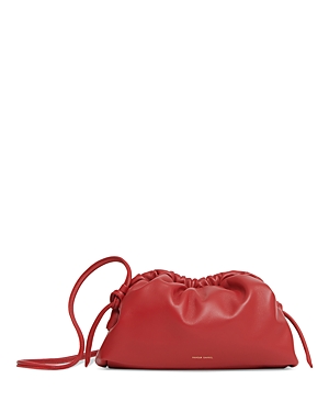 Mansur Gavriel Mini Cloud Clutch Handbag In Flamma/warm Gold