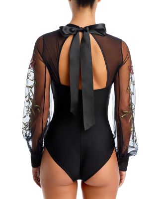 Livia Floral Embroidered Bodysuit