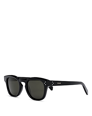 Celine Bold 3 Dots Square Sunglasses, 49mm In Black/gray Solid