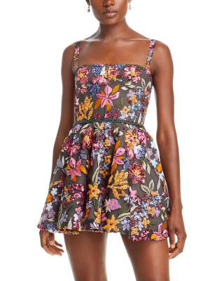 BRONX AND BANCO Mademoiselle Embellished Mini Dress Bloomingdale s