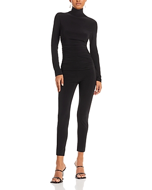 Norma Kamali Ruched Turtleneck Catsuit